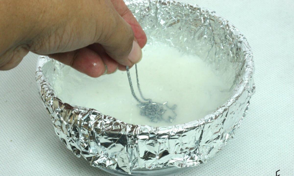 How to purify silver from blackness?