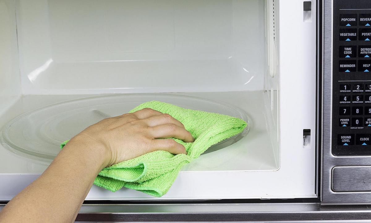How to clean the microwave oven in 5 minutes?