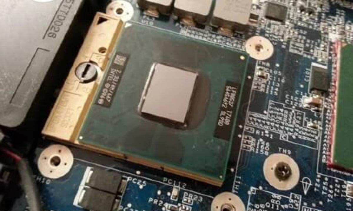 How to change the processor on the laptop?