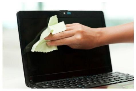 How to clean the laptop from dust, without sorting?