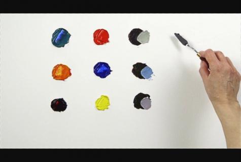 How to mix paints to receive right color?