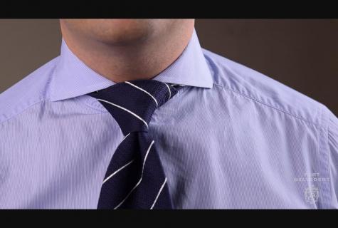 Ways of setting of a tie