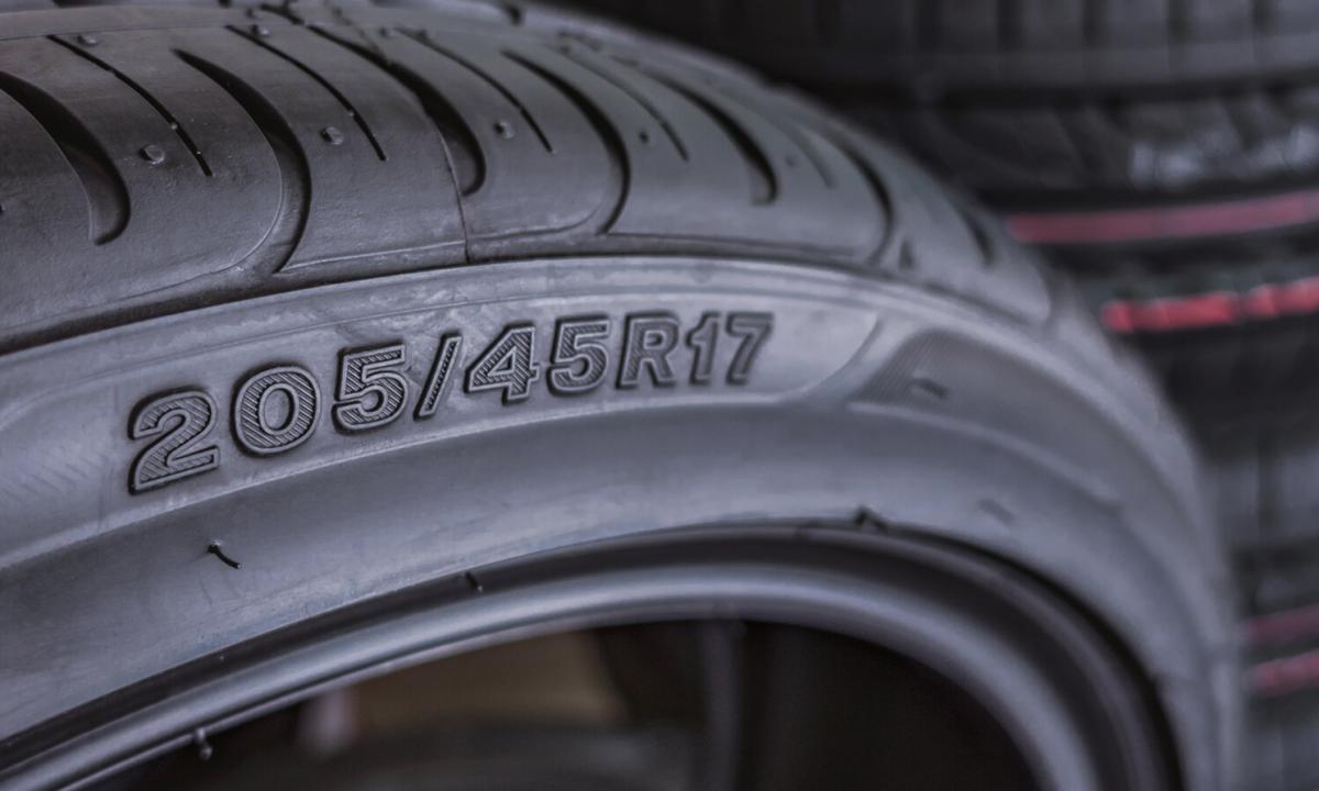 What is meant by figures on tires?