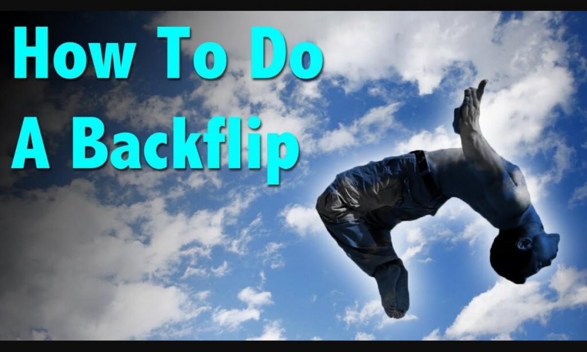 How to learn to do a somersault?