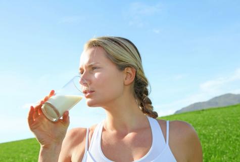 Whether it is possible to drink milk after the training?