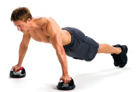 The return push-ups for a triceps