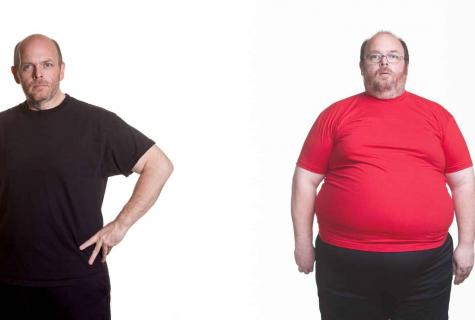 Sharp weight loss at men - the reasons