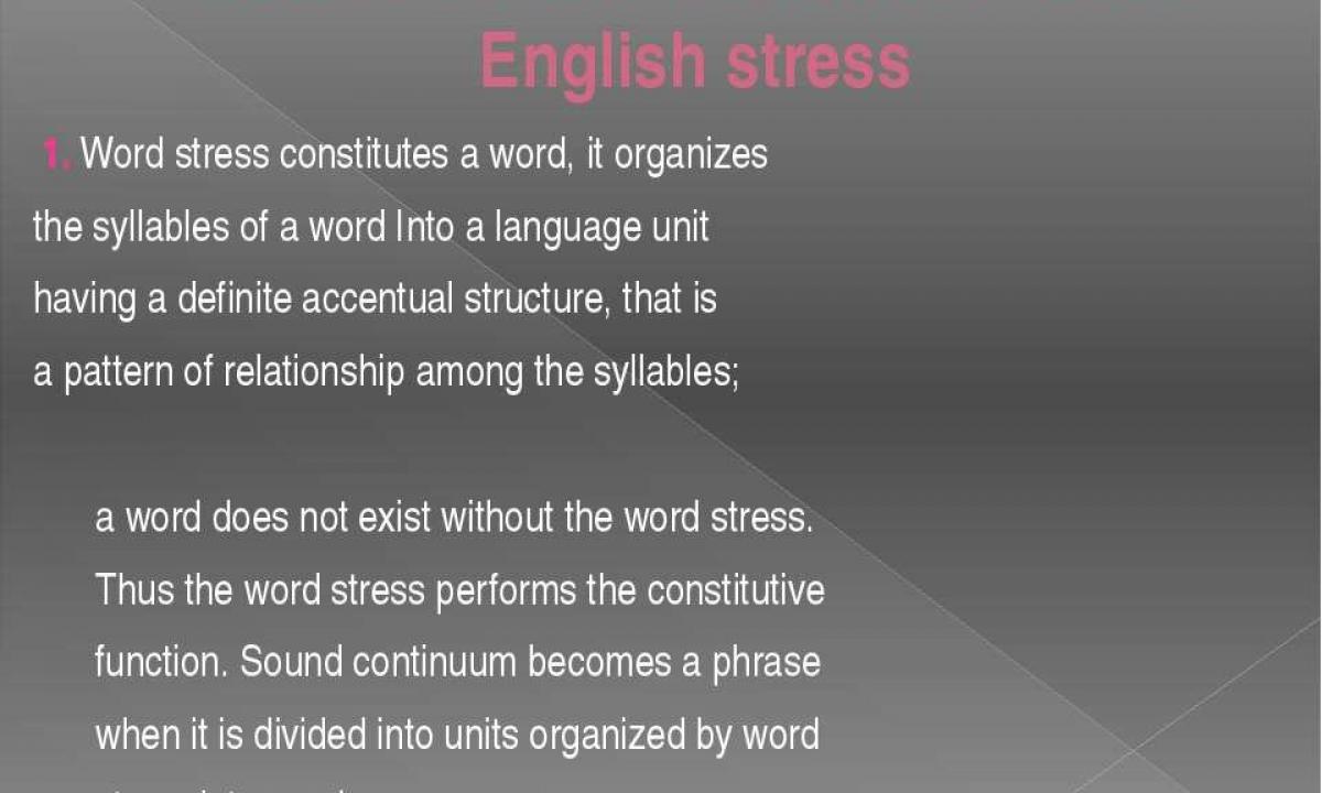 Types of a stress