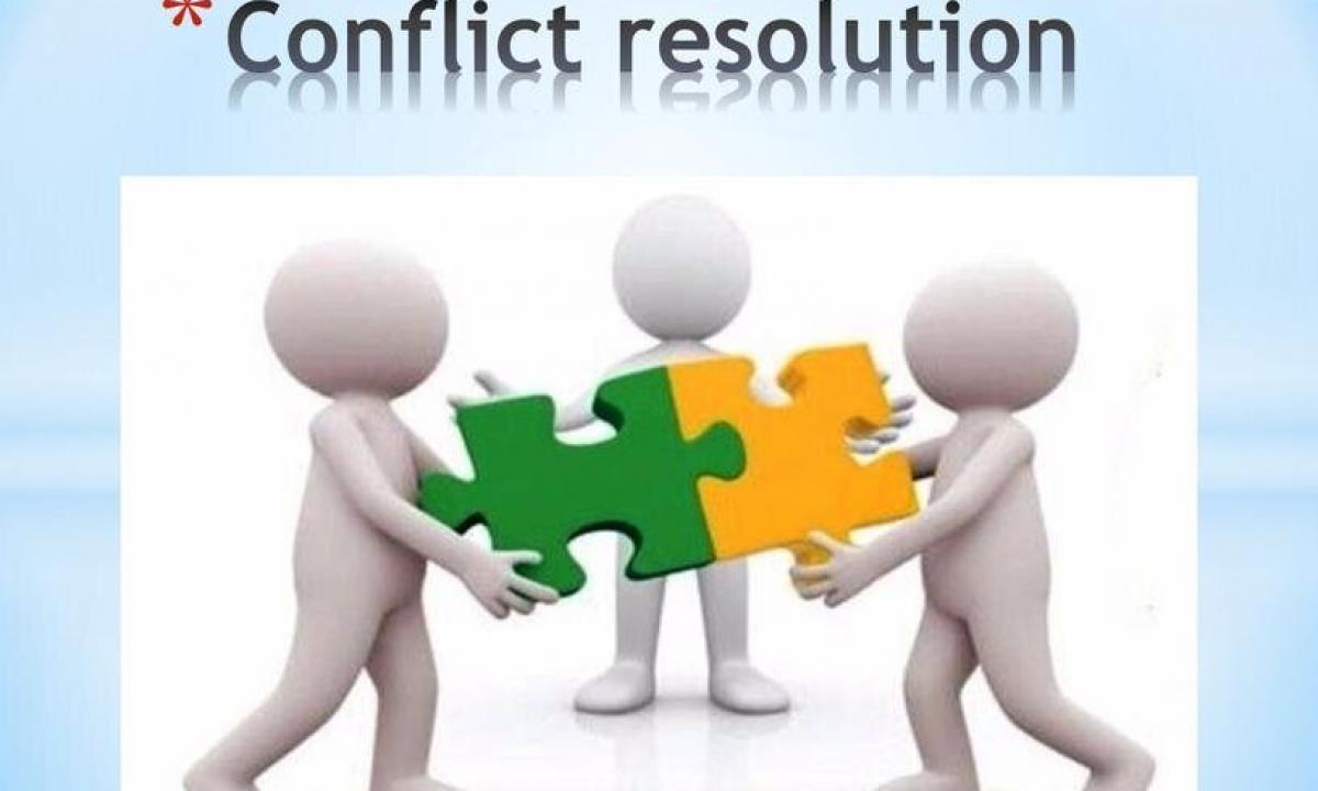 Methods of resolution of conflicts