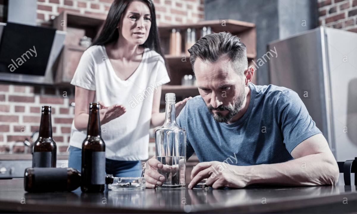 How to force the husband to stop drinking?
