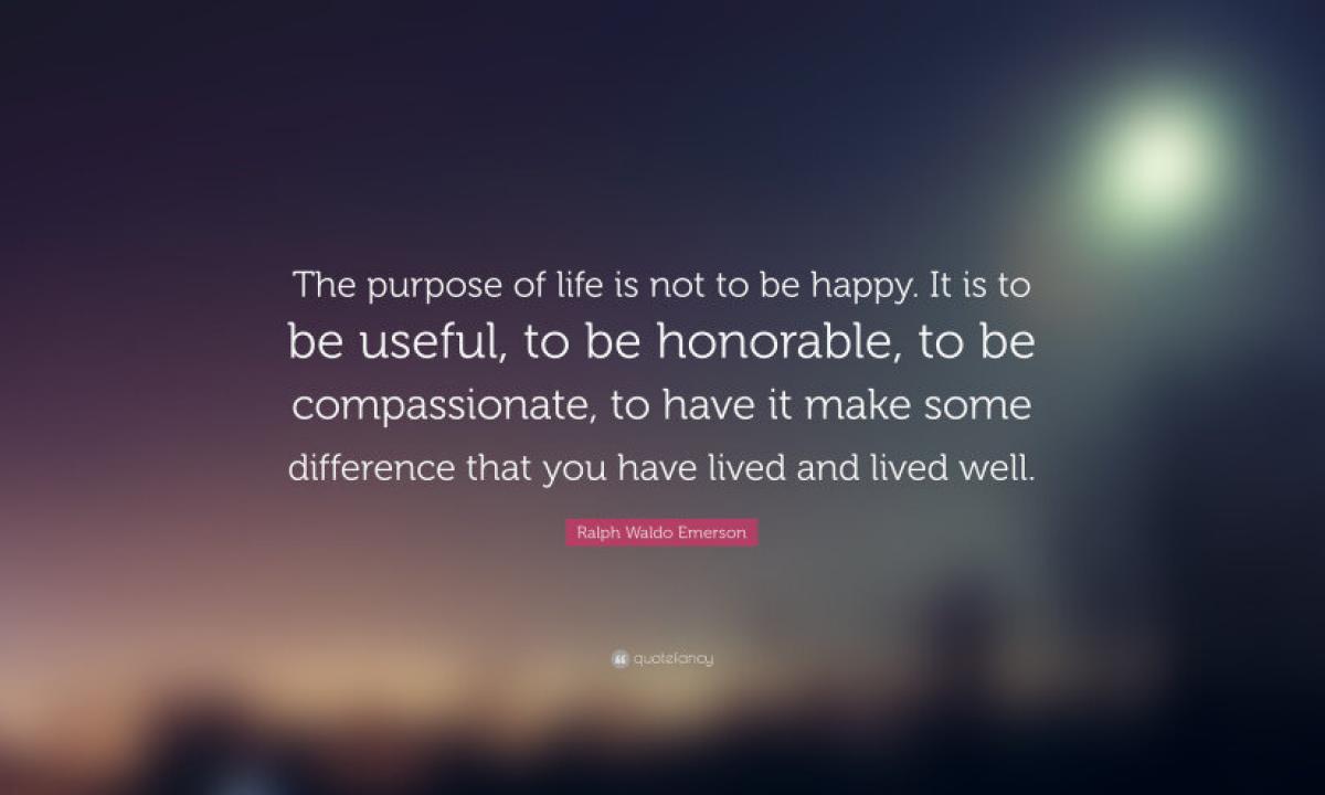 Purpose and meaning of life of the person