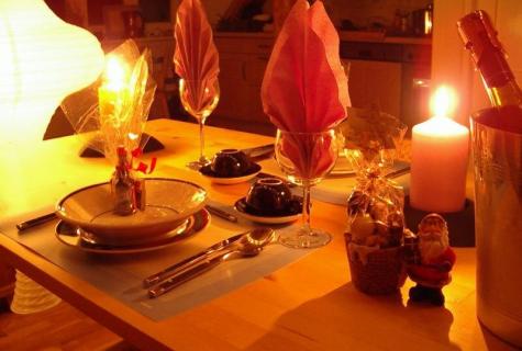How to arrange a romantic dinner?