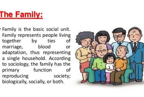 Types of the family relations