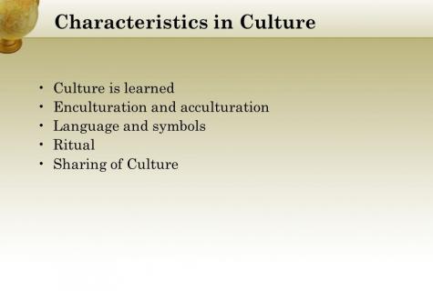 Properties of character