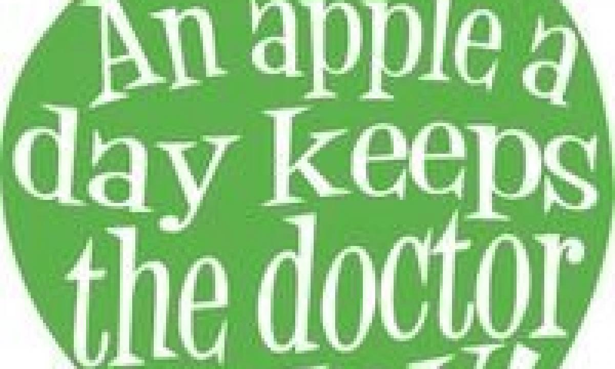 Apple for dinner – and the doctor is not necessary!