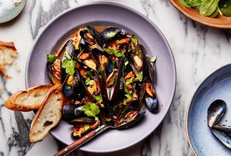 Mussels: than are useful how many calories and that contain