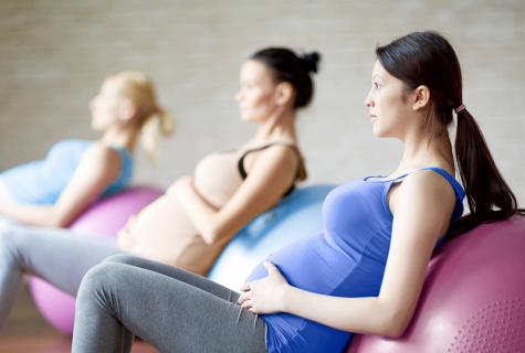 Set of exercises for pregnant women in the third trimester