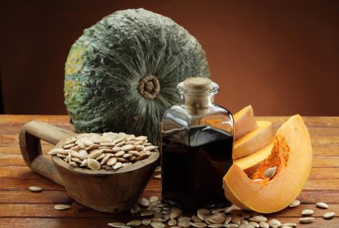 In what advantage and whether there is a harm from pumpkin oil