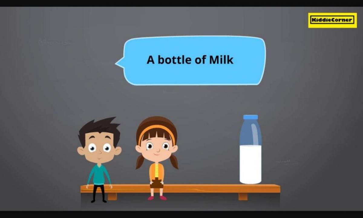 We choose milk for the kid!