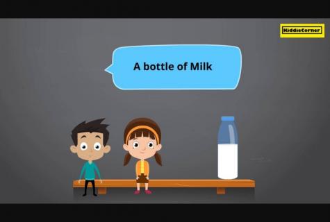 We choose milk for the kid!