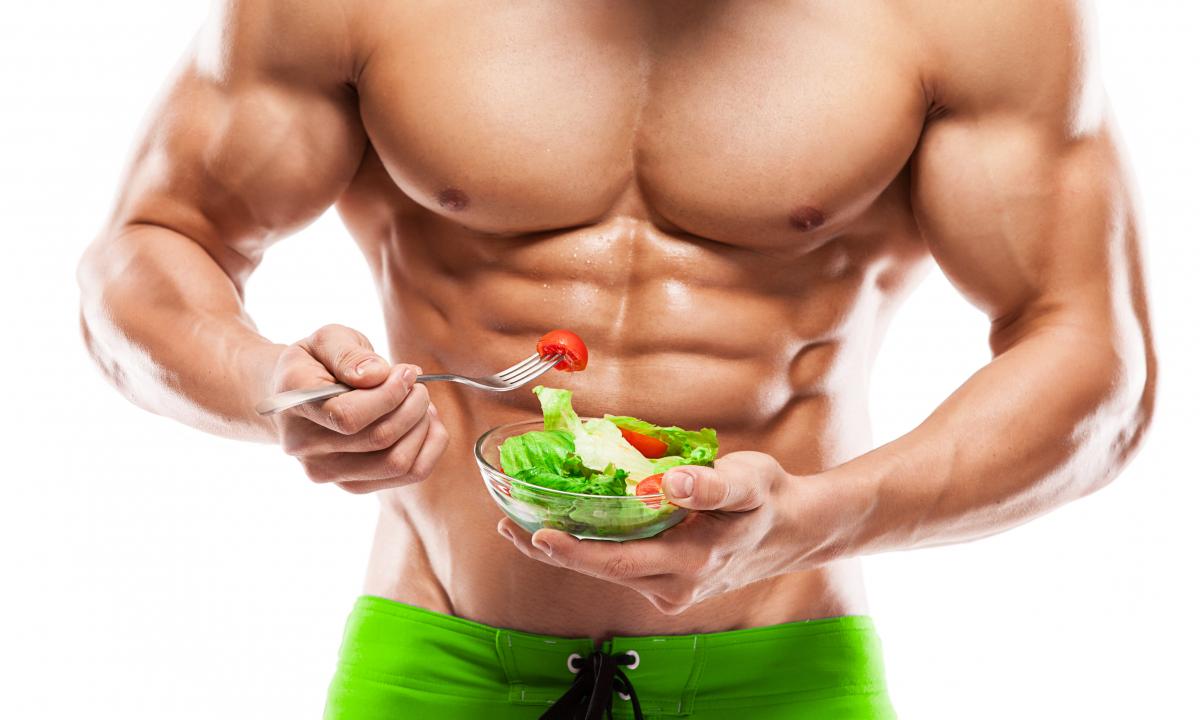 Diet at a set of muscle bulk for men"