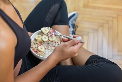 How to eat before a training to lose weight