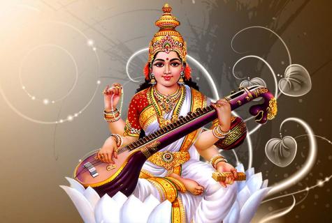 Vedic goddess of wisdom of Sarasvati