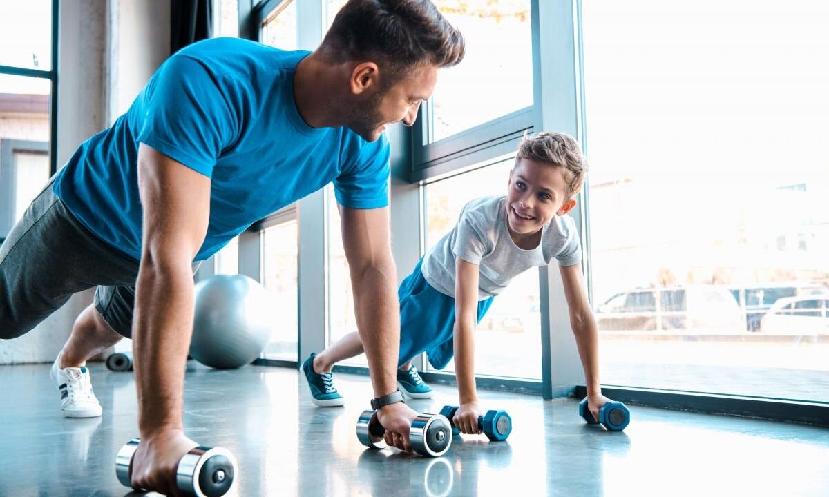 Exercises with dumbbells for children