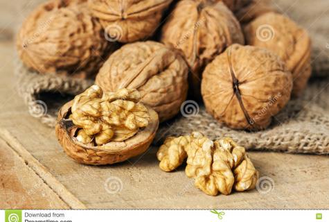 Useful properties and contraindications of partitions of walnut