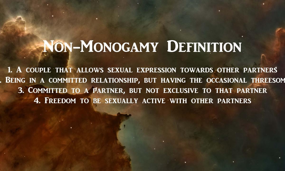 What is meant by the monogamous relations?