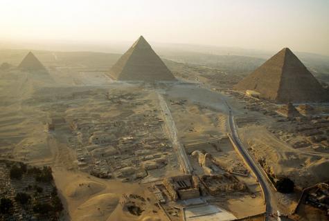 Pyramids in Giza (Egypt)