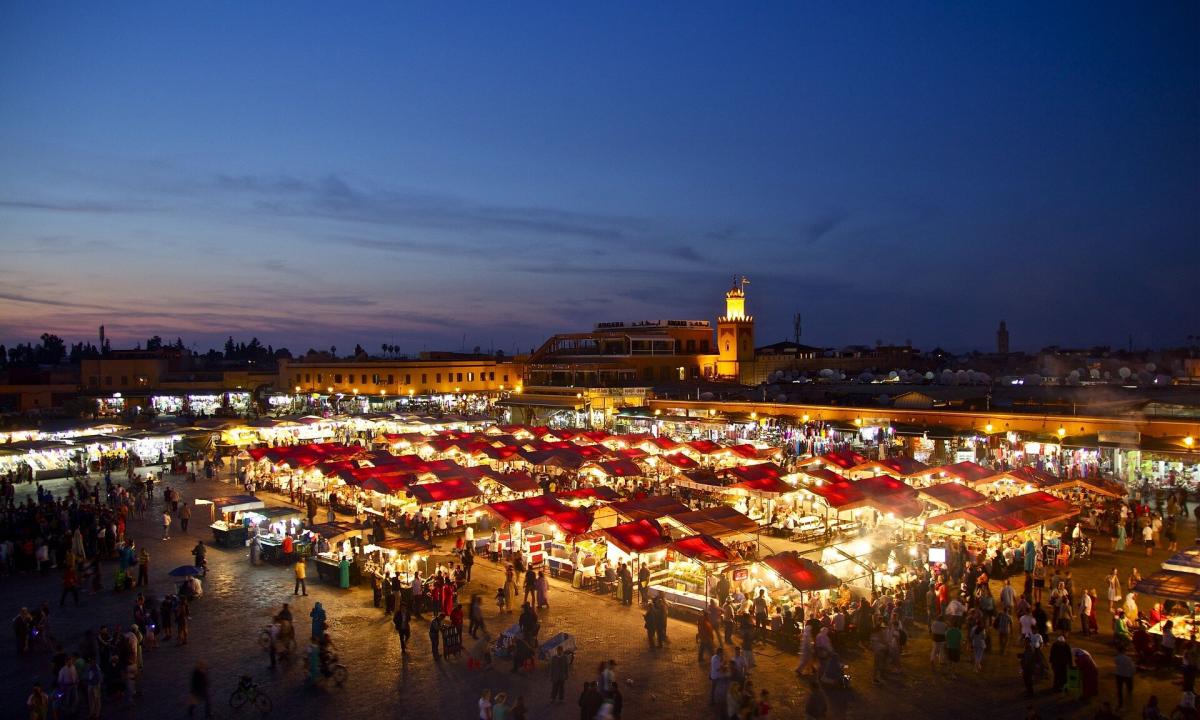 Square of ancient Marrakech"