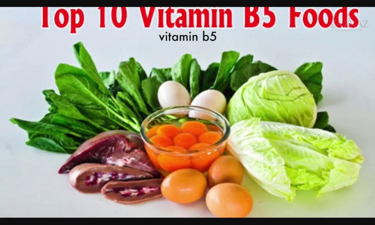 B5 vitamin (pantothenic acid)"