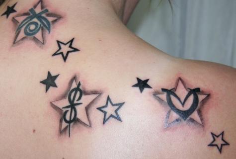 What is meant by tattoo in the form of star
