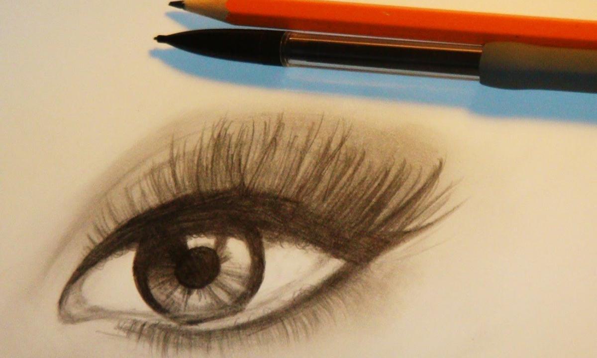 How to shade pencil for eyes
