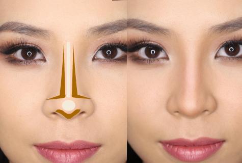How visually to reduce nostrils by means of make-up