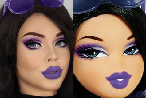 How to make doll make-up