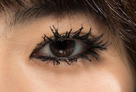 How to paint over eyelashes at roots