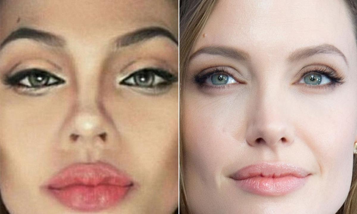 How to make make-up, as at Angelina Jolie