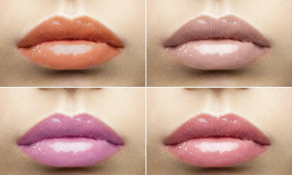 Correction of shape of lips by means of make-up
