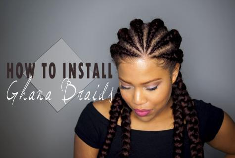 How to spin hairstyles with braids