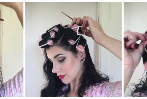How to fix by hairpins of electrohair curlers