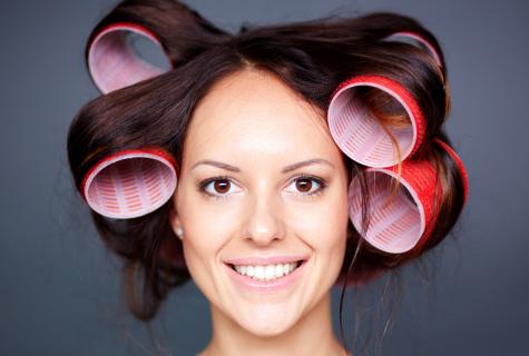 How to twist hair on hair curlers