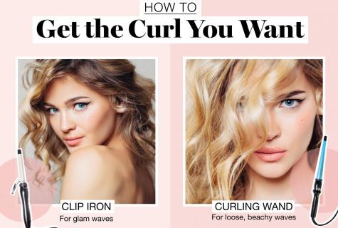 As it is correct to wind hair on the curling iron