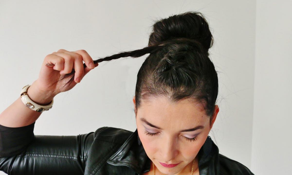 How to spin braids on the head