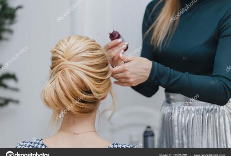 Evening hairstyles on long hair the hands