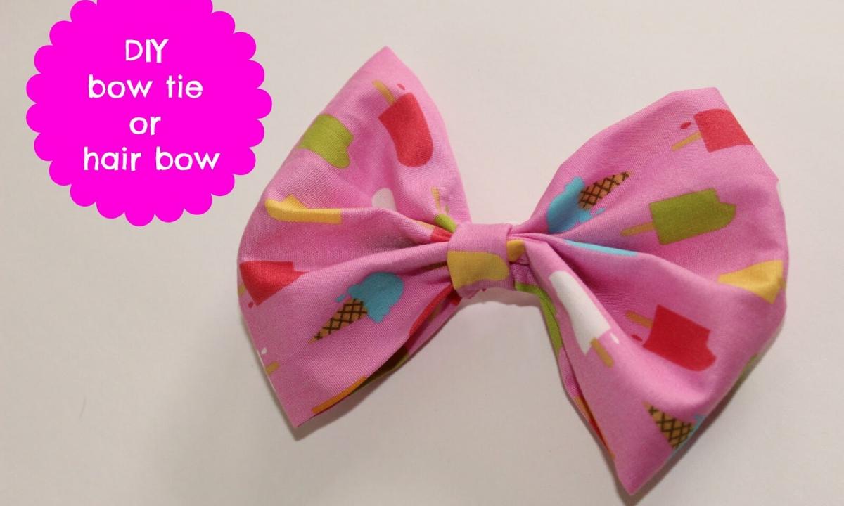 How to tie bow on hair