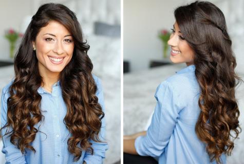 How to make curls on long hair