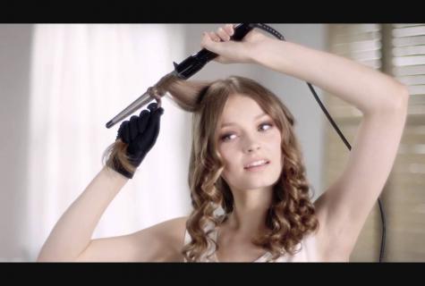 How to do curls by the curling iron