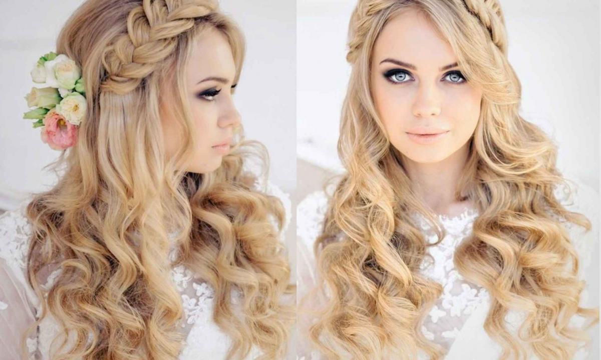 Popular and stylish hairstyles with pile on long hair